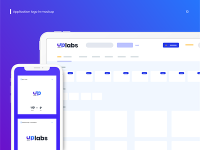 UpLabs Logo Redesign with Invisible arrow web