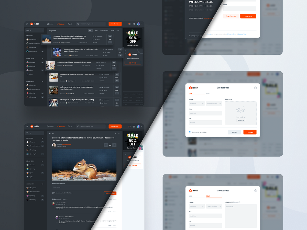 Reddit Redesign designs, themes, templates and downloadable graphic ...