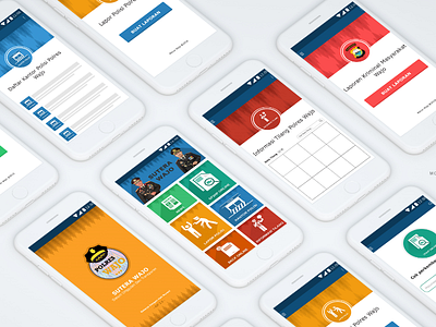 User Interface Polres Wajo android mobile app user experience user interface