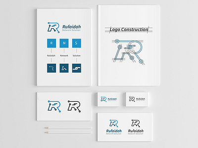Rufaidah Network Solution brand design brand identity logo brand logo design logo identity yusuf matra