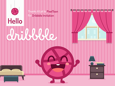 Dribbble Invitation By PixelToons