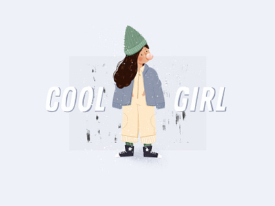 Cool girl illustration illustration design web web design 插图