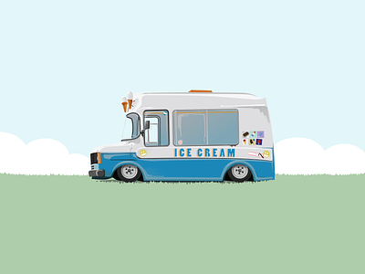 Abandoned childhood ice cream illustration illustrator