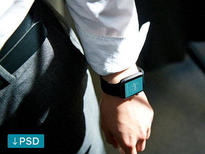 FREE Mockup Template: Apple Watch On Man's Hand