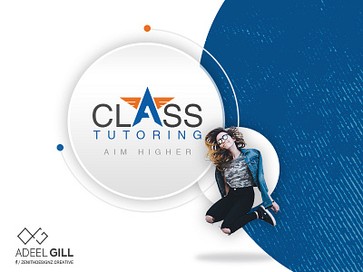 Class A Tutoring Logo branding classes corporate high identity logo logo design school students teaching