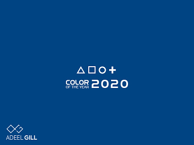 Color of Year 2020 2020 2020 trend blue brand color geometric scheme shapes theme year