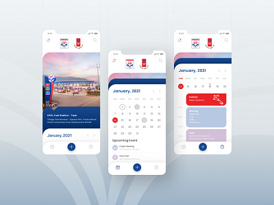 Calendar App Design app design calendar app clean ui design interface ui design