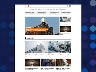 News Landing Page home page news ui ux