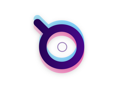 Scoper dynamic icon logo logo design scope glass search symbol vector