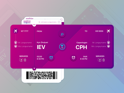 Boardingpass air airlines boarding pass concept ios mobile travel ui ux