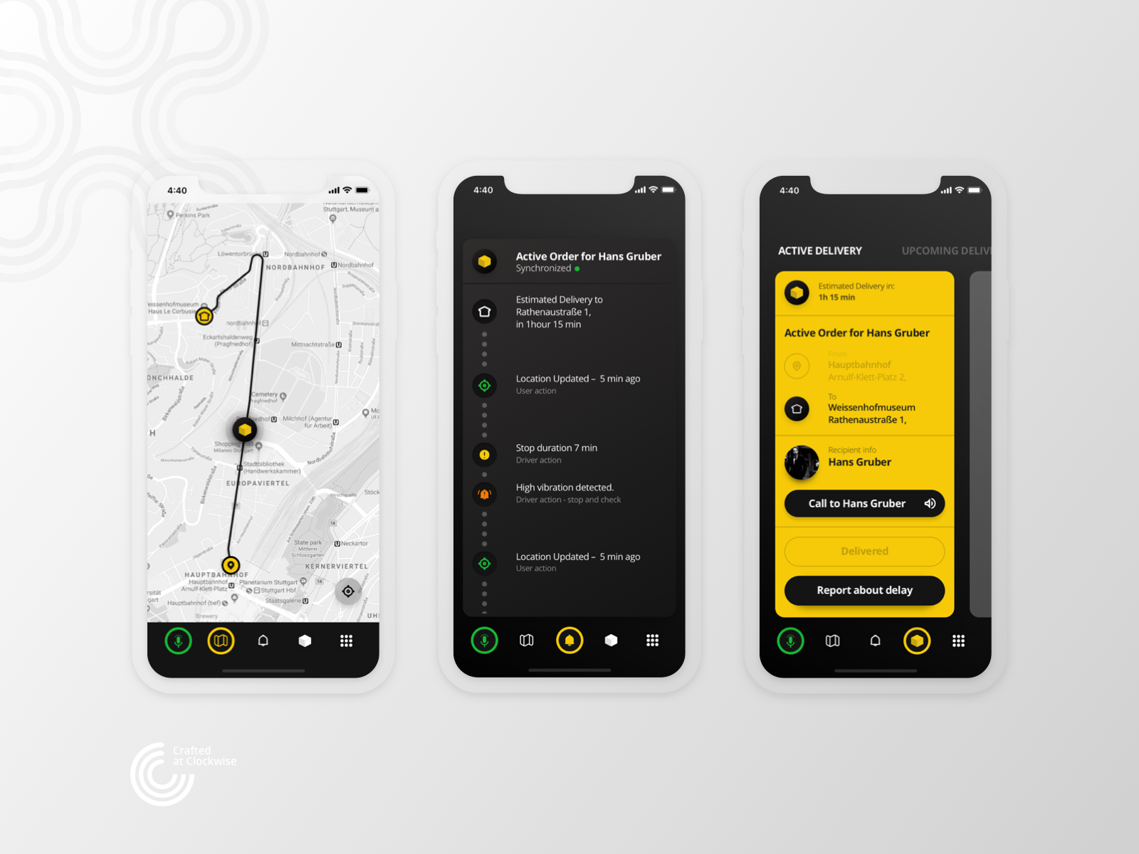 Dytrack Logistics by Oleksandr Matorin for Clockwise Software on Dribbble