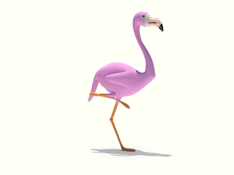 Flamingo - 3D 3d animal design flamingo low poly animation virtual reality vr