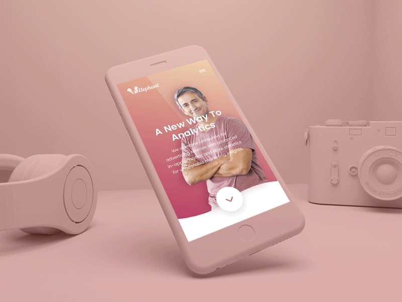 Elephant Concept Animation animation concept design mobile princible sketch ui ux