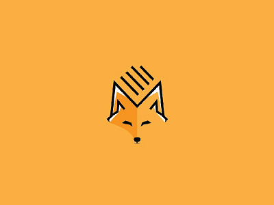 I fox printing elegant fox modern monoline printing simple