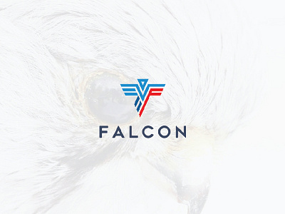 Falcon character design elegant falcon logo modern monoline