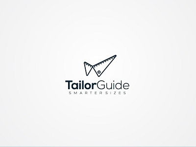 Tailor Guide design elegant guide logo modern monoline ruler simple sizes smart tailor