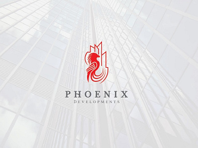 Elegant Logo For Phoenix Development buildings character development elegant eyecatching logo logo brand identity pack modern phoenix real estate mortgage state strong