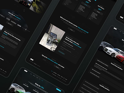XIX3D | Hyper-Realistic 3D Renderings Website 3d about us blue car design faq minimal pricing simple ui uiux ux web