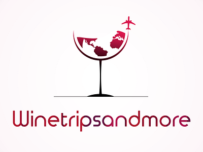 Wine Trip Logo journey logo party travel trip wine world