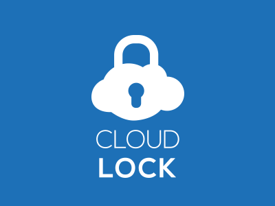Cloud Lock cloud lock padlock logo