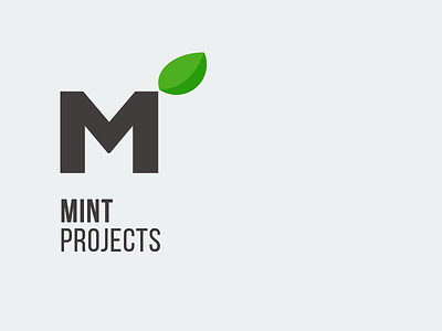 Mint Projects leaf logo mint