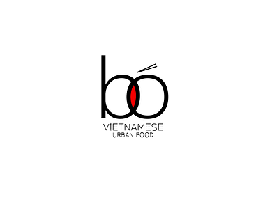 Bô - VIETNAMESE URBAN FOOD LOGO design food graphic urban