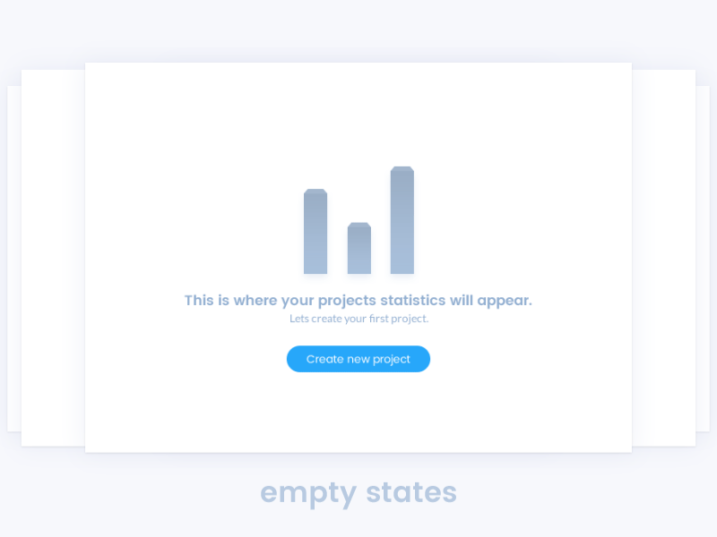 Empty States 3d carousel after effects animation clean dashboard design empty states illustrations ui user interface