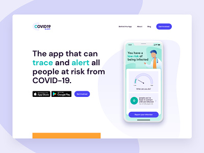 COVID-19 Alert - Website covid19 mobile app webdesign websites