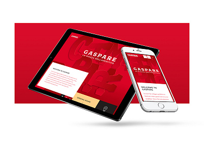 Gaspare | Campari - Webdesign for RCA Group branddesign eventdesign responsive webdesign