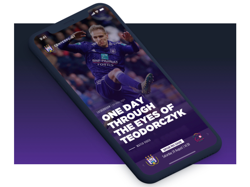 RSC Anderlecht - Fan Engagement Platform mobile application engagement fan app soccer rsca