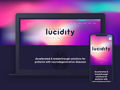 Mission Lucidity digital design responsive design ui design ux design visual design webdesign