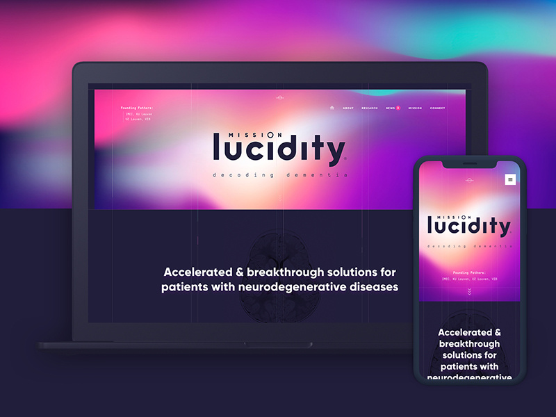 Mission Lucidity responsive design webdesign digital design visual design ux-design ui-design