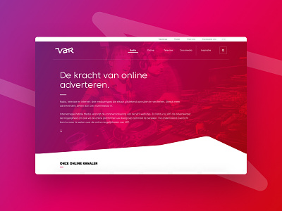 VAR - UX/UI Design branding ui design ux design var website