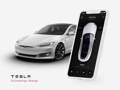 Tesla Car Control App application automotive control tesla