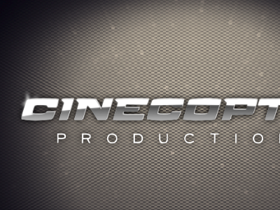 Cinecopter Logo chrome logo shiny