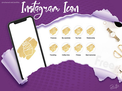 instagram icon highlight cover card color cover design digital free graphic design highlight icon illustration instagram png psd vector