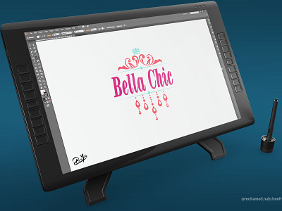 Logo bella chic bella branding card chic color graphic design illustration insperation logo vector