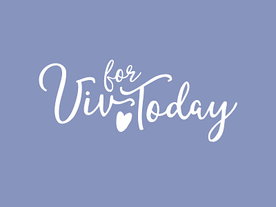 Viv for Today Logo branding logo typography vector