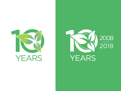 10 Year Emblem branding icons illustration logo vector