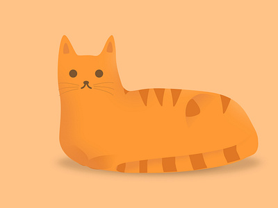 Orange Cat cartoon cat cute design digitalart illustration illustrations kawaii logo orange photoshop photoshopartwork vector