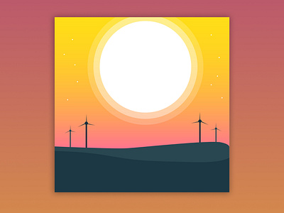 Sunset Illustration