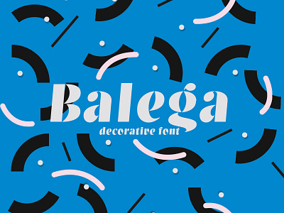 Balega - decorative font decorative font french illustration memphis design monotype police typeface