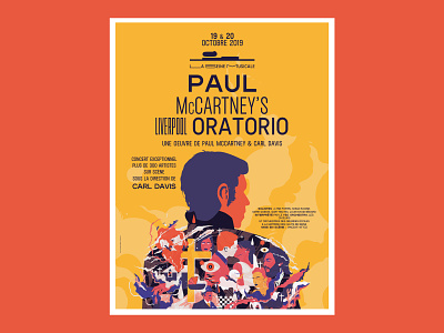 Paul McCartney Liverpool Oratorio - Poster flat design music poster poster art