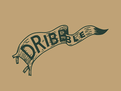 Dribbble Banner first shot graphic design hand drawn hand lettering illustration