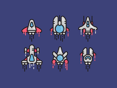 Starship Vector Icon Sets