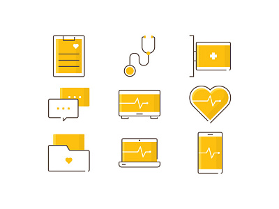 Healthcare Service Icons cardiology health healthcare heart hospital icons medical vecteezy vector art