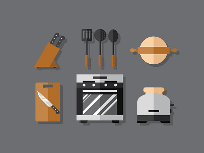 Cooking Set cook cooking food kitchen knife oven tools vecteezy vector art