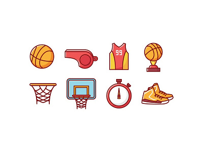 Basketball Icons basketball champion icon icons shoes trophy vecteezy whistle