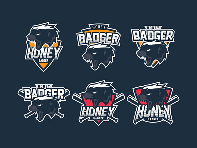 Honey Badger Logo beast game head logo mascot sport team vecteezy