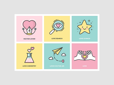 Love Icons heart icons love romance romantic valentine vecteezy